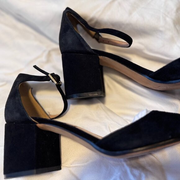 Sam Edelman I Black Susie d'Orsay Ankle Strap Block Heel Sandal size 8.5 - Picture 13 of 15